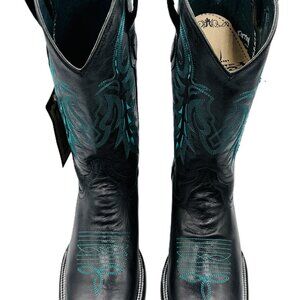 Ferrini Men's Blaze Black Western Boot - Square Toe - 13293-04 NEW with Box/Tag